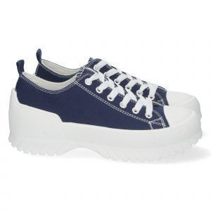Zapatillas de lona mujer color marino