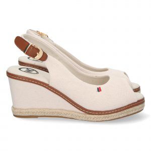 Sandañias de cuña mujer blancas QQ-510