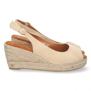 Sandalias de cuña alta mujer casual chic  YJ635 Beige