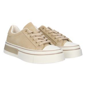 Zapatillas casual mujer beige con plataforma XY-005