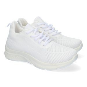 Zapatillas deportivas mujer blancas media suela acolchada y cómoda VRA-682