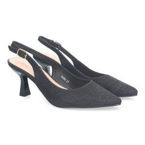 Zapatos de tacón mujer negros estilo salón YK263