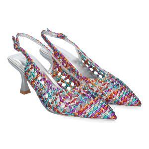 Zapatos de tacón fino mujer multi entrelazado A-3001