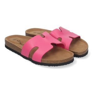 Sandalias planas fucsia mujer planta anatómica BIO M-235