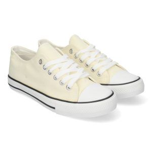 Zapatillas de lona mujer beige FG-2913