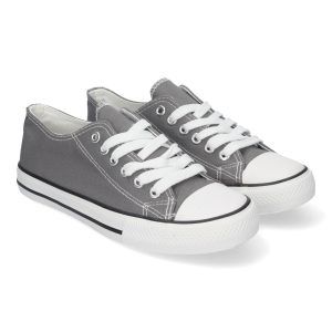 Zapatillas de lona mujer grises FG-2913