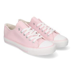 Zapatillas de lona mujer pink rosa FG-2913