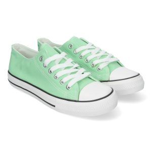 Zapatillas de lona mujer verdes FG-2913
