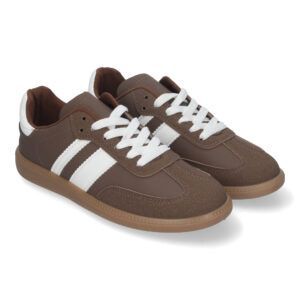 Zapatillas casual de vestir para mujer marrones TT-55