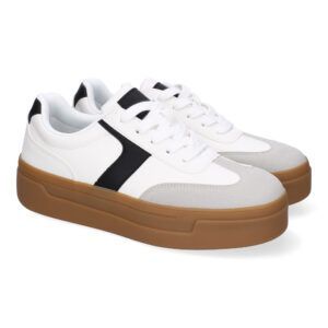 Zapatillas casual de vestir mujer blancas AD-3399