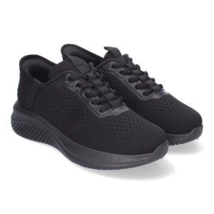 Zapatillas deportivas mujer adorno perforado negro HT20-39