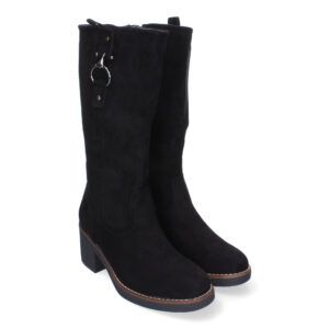 Botas altas de tacón mujer negro VRA-1080