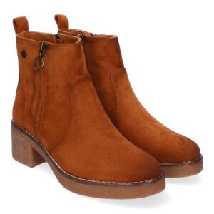 Botines de tacón medio mujer cuero VRA-1082