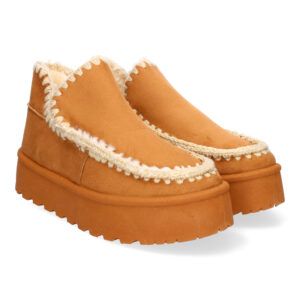 Botas esquimal mujer cuero con plataforma VRA-1192