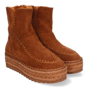 Botas estilo esquimal marrones mujer forradas de pelo YZ23-43