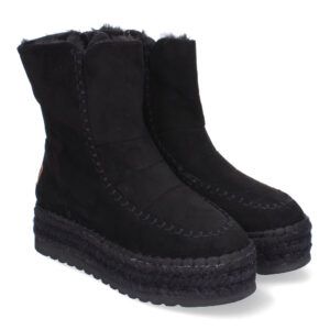 Botas estilo esquimal negras mujer forradas de pelo YZ23-43