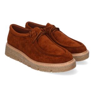 Mocasines camel mujer estilo wallabee YZ24-039