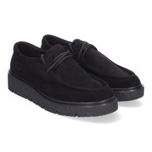 Mocasines negro mujer estilo wallabee YZ24-039