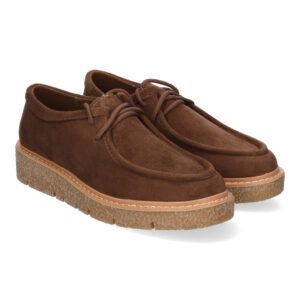 Mocasines marrones mujer estilo wallabee YZ24-039