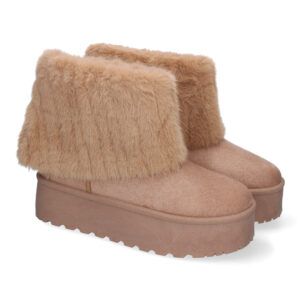 Botas australianas kaki con plataforma y pelo 8908