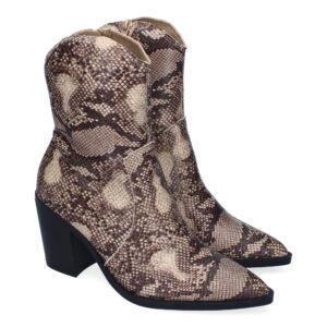 Botines de tacón mujer animal print DB-3354