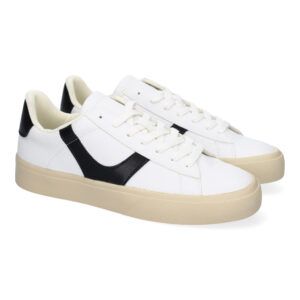 Zapatillas de vestir casual mujer blancas y negras M5060