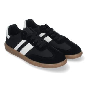 Zapatillas casualde vestir para mujer negro TT-55