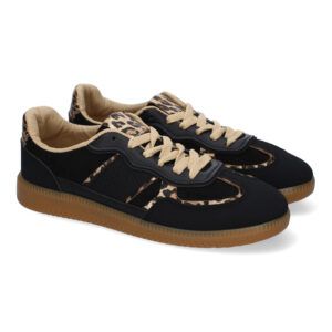 Zapatillas casual de vestir para mujer negras DD1