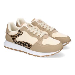 Zapatillas casual de vestir para mujer color kaki DD4