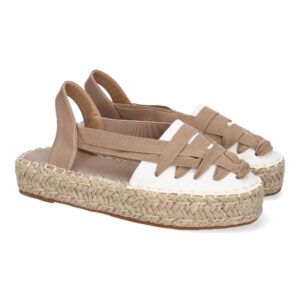 Alpargatas planas mujer kaki estilo valenciana 3U18