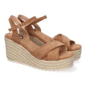 Sandalias de  mujer kaki pala cruzada KK-989