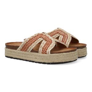 Sandalias planas mujer rosas pala estilo boho 3U11