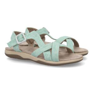 Sandalias planas mujer azules estilo sport pala tiras cruzadas VR5-1655