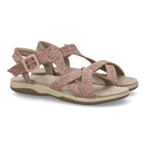 Sandalias planas mujer lilas estilo sport pala tiras cruzadas VR5-1655